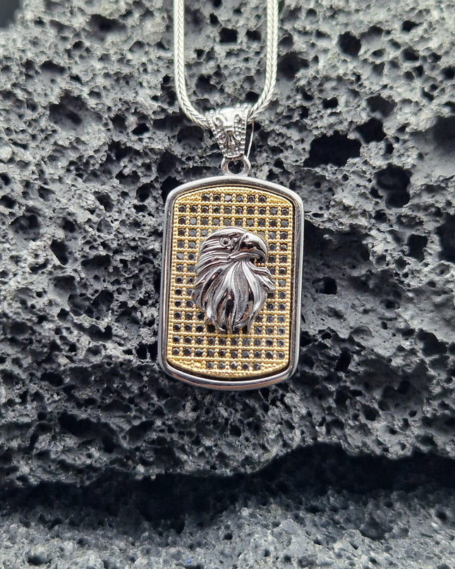 Adler Halskette 925 Sterling Silber mit Zirkon