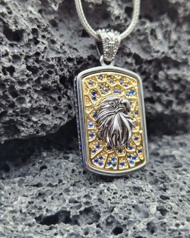Adler Halskette 925 Sterling Silber mit Zirkon