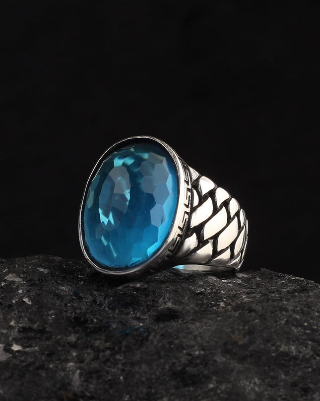 925 Silber Blauer Topaz