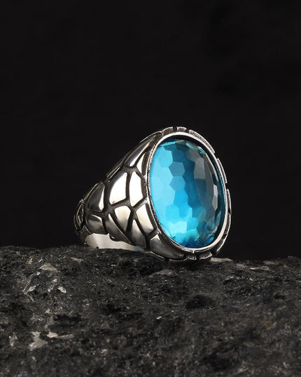 925 Silber Blauer Topaz