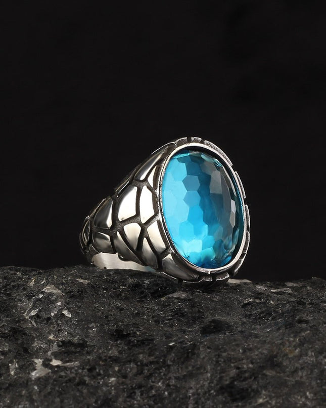925 Silber Blauer Topaz