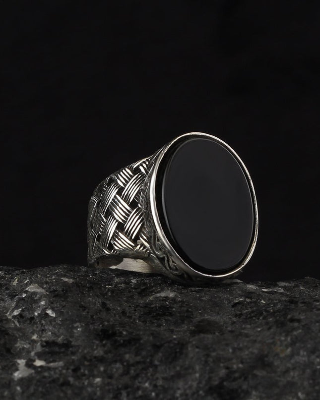 925 Silber Ring Onyx