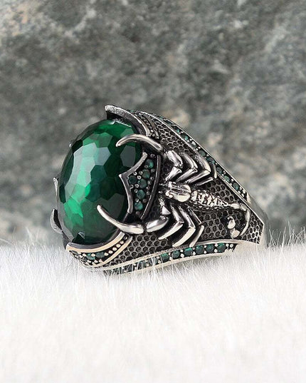 925 Silber Zirkon Scorpion King Herrenring