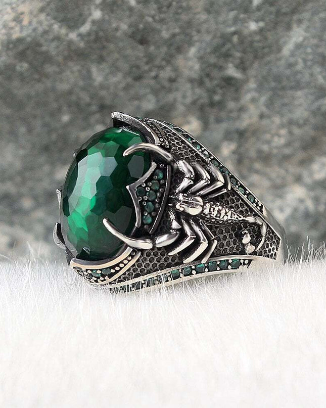 925 Silber Zirkon Scorpion King Herrenring