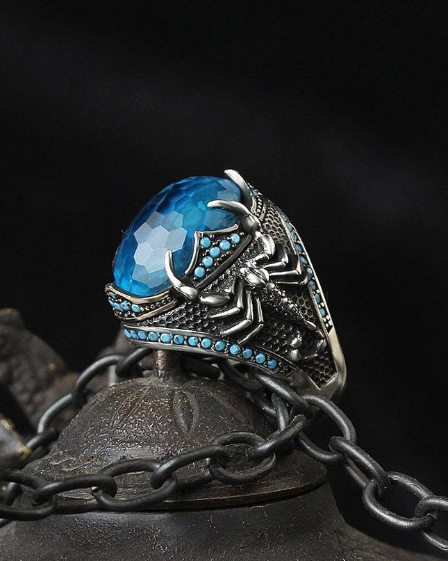 925 Silber Zirkon Scorpion King Herrenring