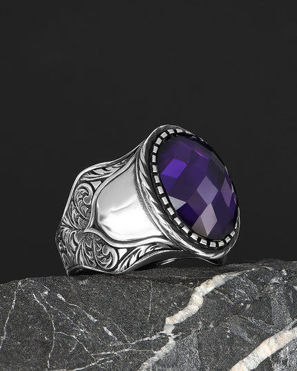 925 Silber Ring Amethyst