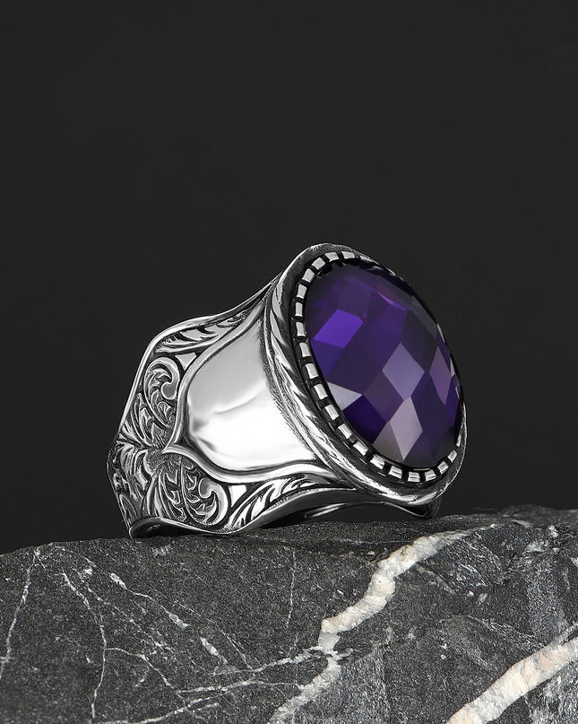 925 Silber Ring Amethyst