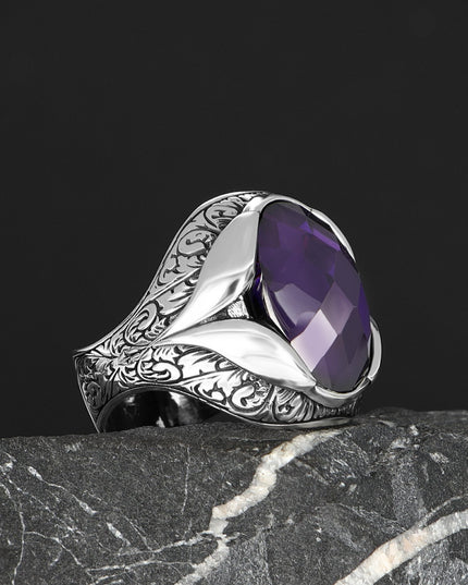 925 Silber Ring Amethyst