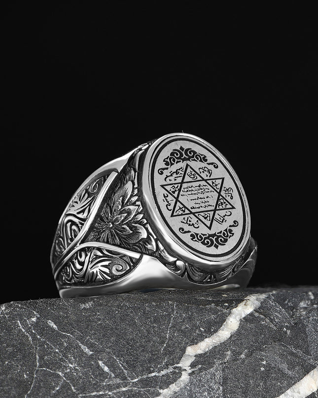 925 Silber Herrenring Siegel Salomon