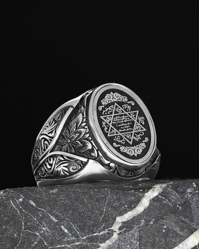 925 Silber Herrenring Siegel Salomon