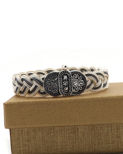 Geflochtenes Armband 925 Silber