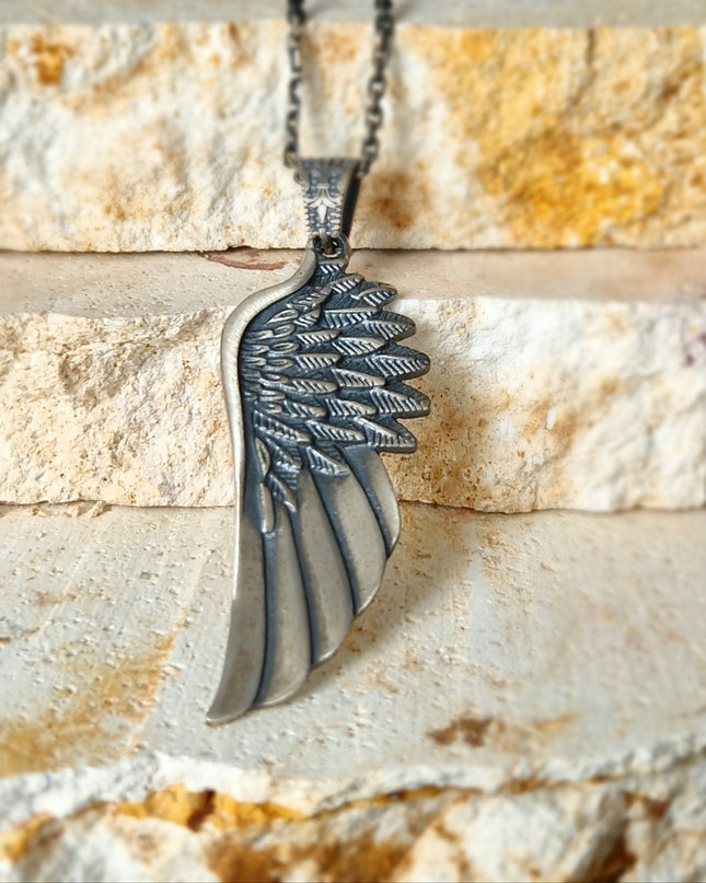 Engelsflügel Halskette Halskette 925 Sterling Silber