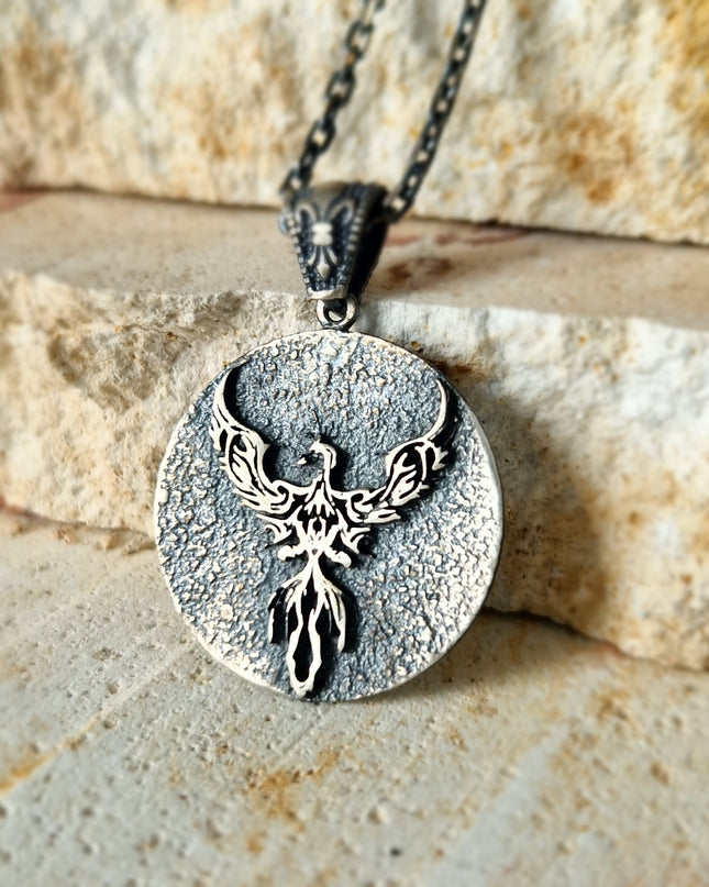 Phönix Halskette Halskette 925 Sterling Silber