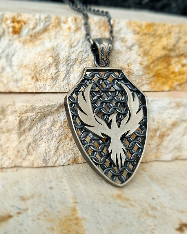 Phönix Halskette Halskette 925 Sterling Silber