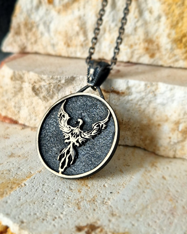 Phönix Halskette Halskette 925 Sterling Silber