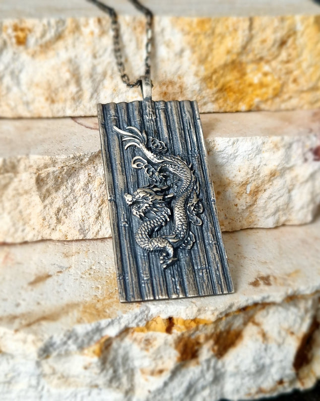 925er Silber Drachen Halskette