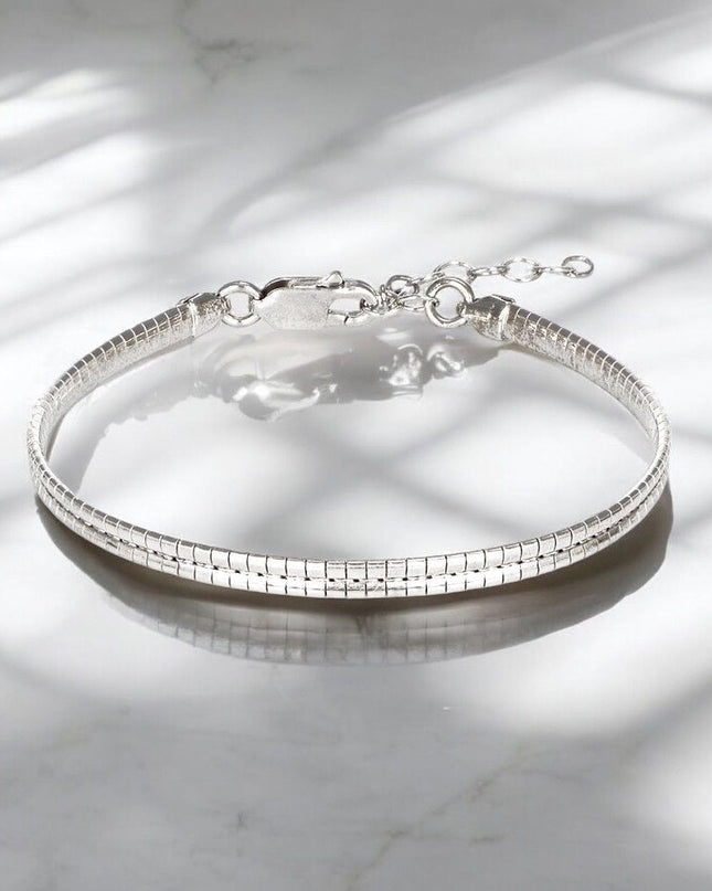 Italienisches Kettenarmband aus 925er Sterlingsilber