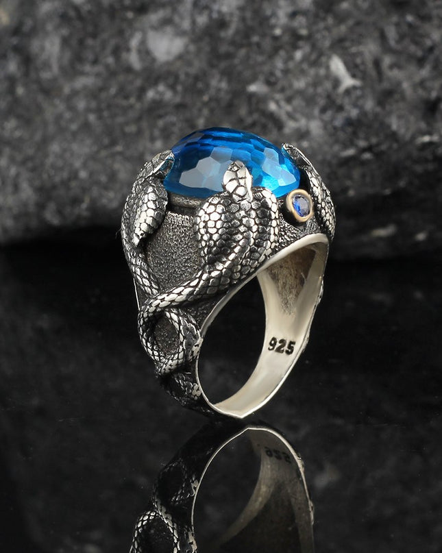 925 Silber Blau Topaz