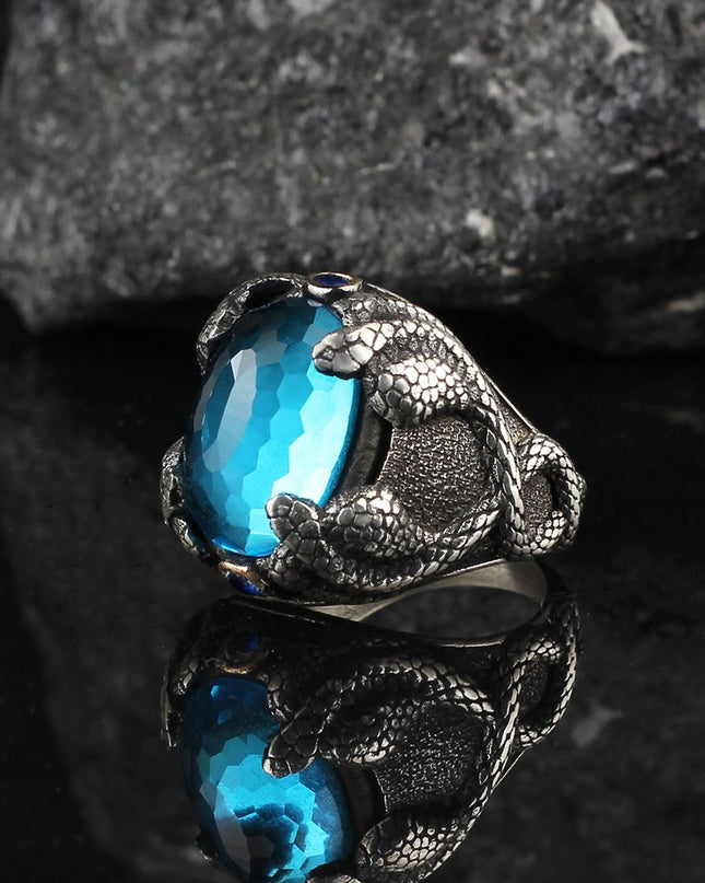 925 Silber Blau Topaz