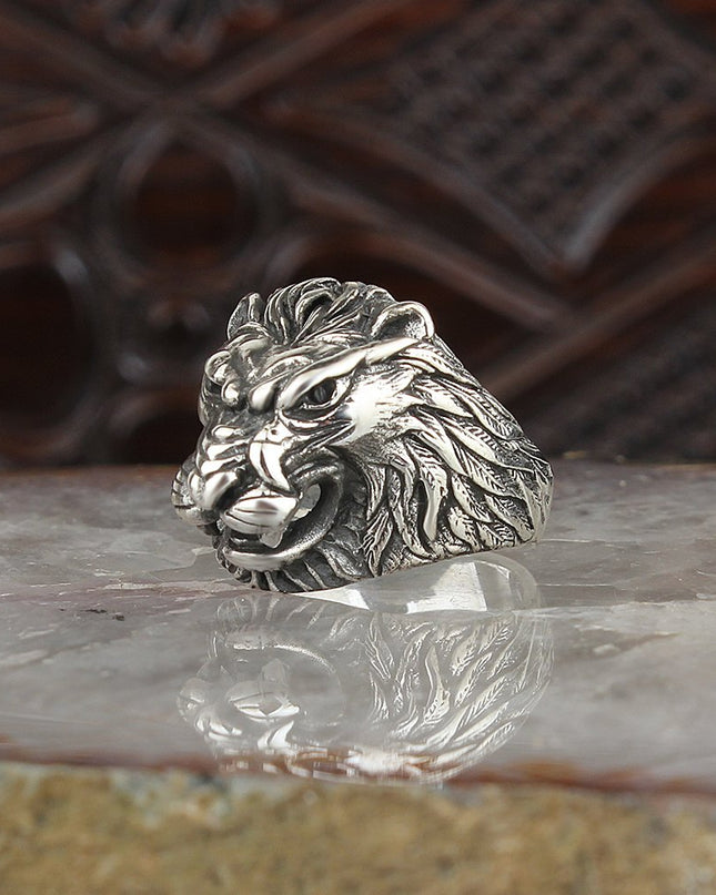 Löwe 925 Sterling Silber Ring