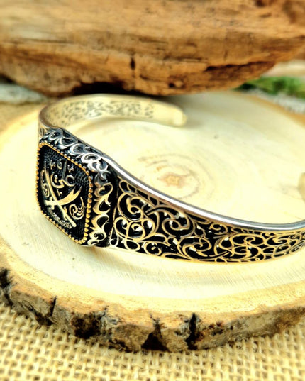 Zulfikar 925 Silber Unisex Handgemachter Armreif Bangle