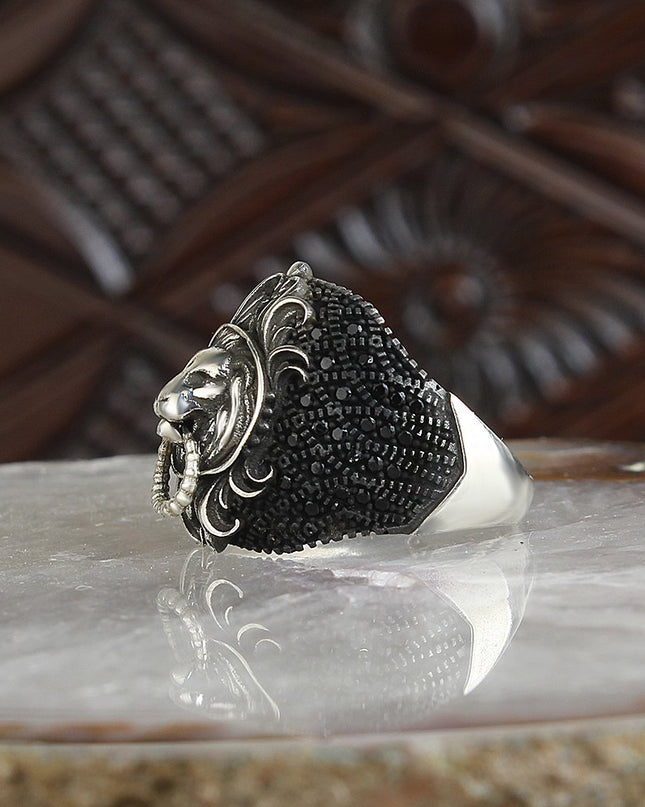 Löwe 925 Sterling Silber Ring