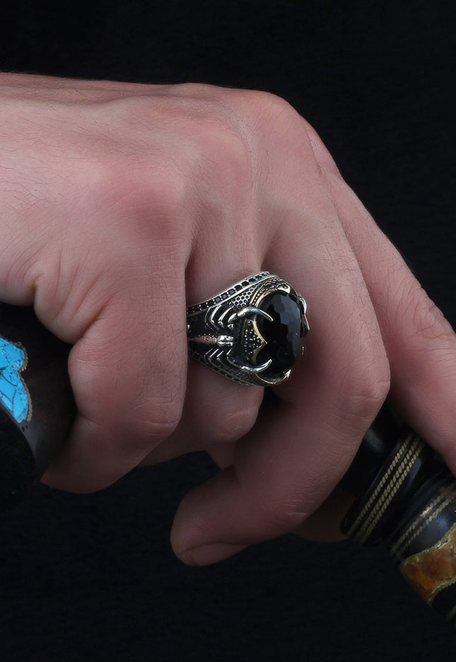 925 Silber Zirkon Scorpion King Herrenring