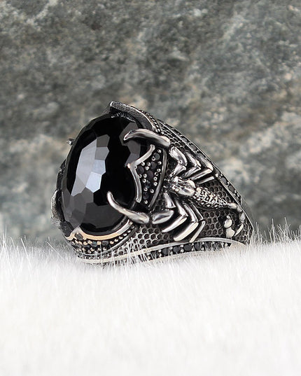 925 Silber Zirkon Scorpion King Herrenring