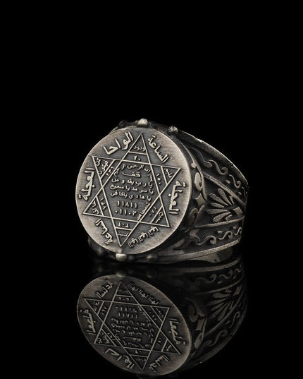 925 Silber Herrenring Siegel Salomon