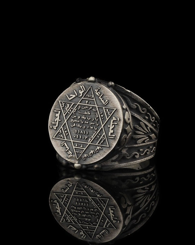 925 Silber Herrenring Siegel Salomon