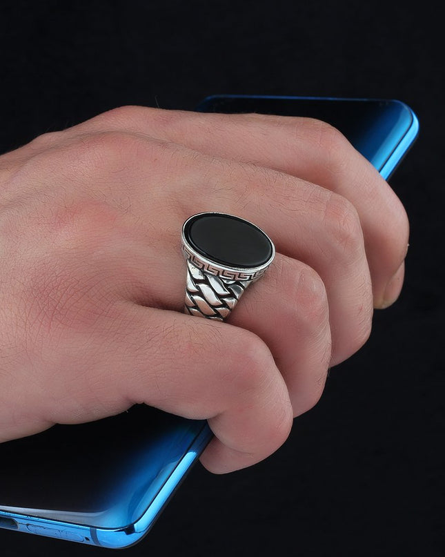 925 Silber Ring Onyx