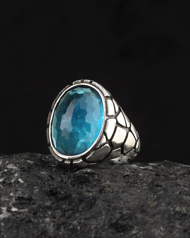 925 Silber Blauer Topaz