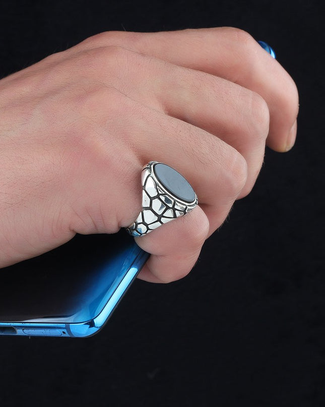 925 Silber Ring Onyx
