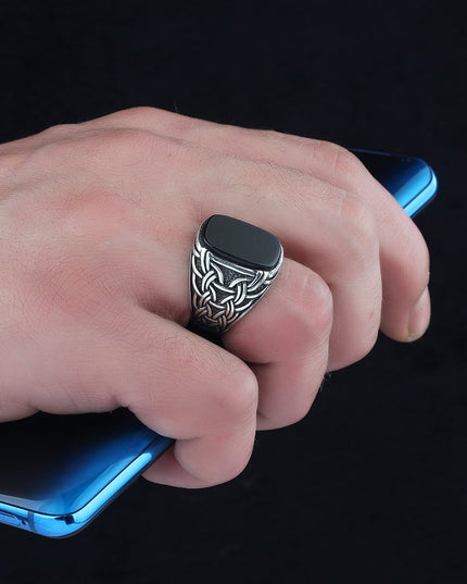 925 Silber Ring Onyx