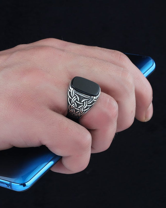 925 Silber Ring Onyx