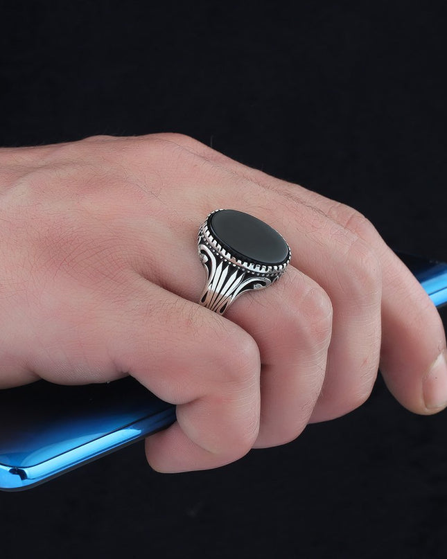 925 Silber Ring Onyx