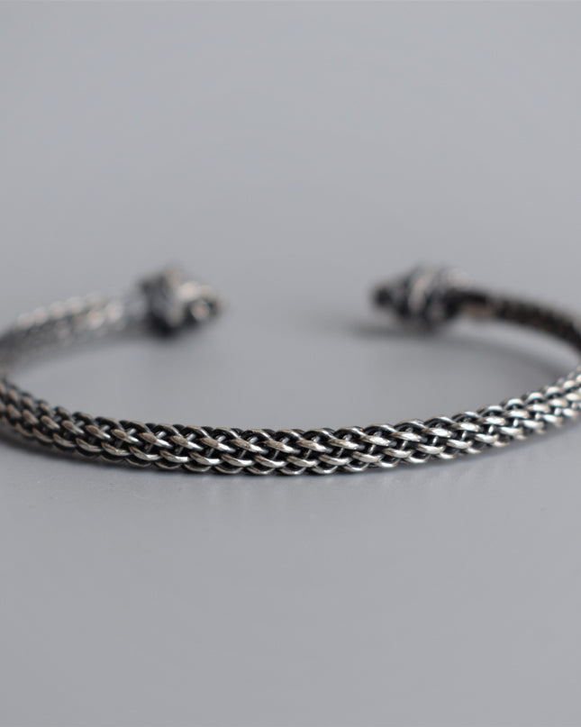 Free Size Geflochtenes Armband 925 Silber