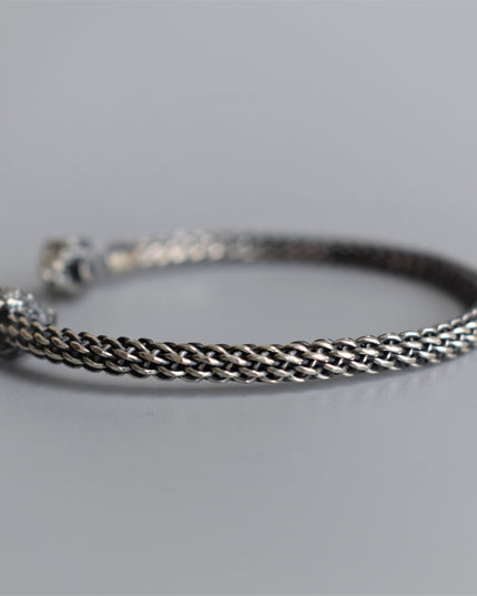 Free Size Geflochtenes Armband 925 Silber