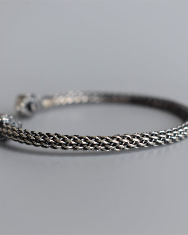 Free Size Geflochtenes Armband 925 Silber