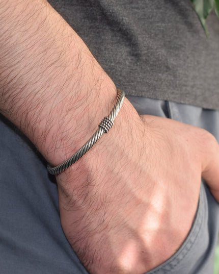Free Size Geflochtenes Armband 925 Silber
