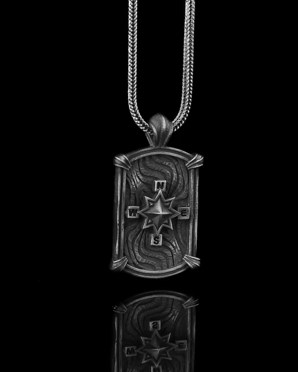 Kompass Halskette 925 Sterling Silber (Kopie) (Kopie)