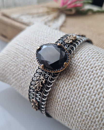 Free Size Geflochtenes Armband 925 Silber