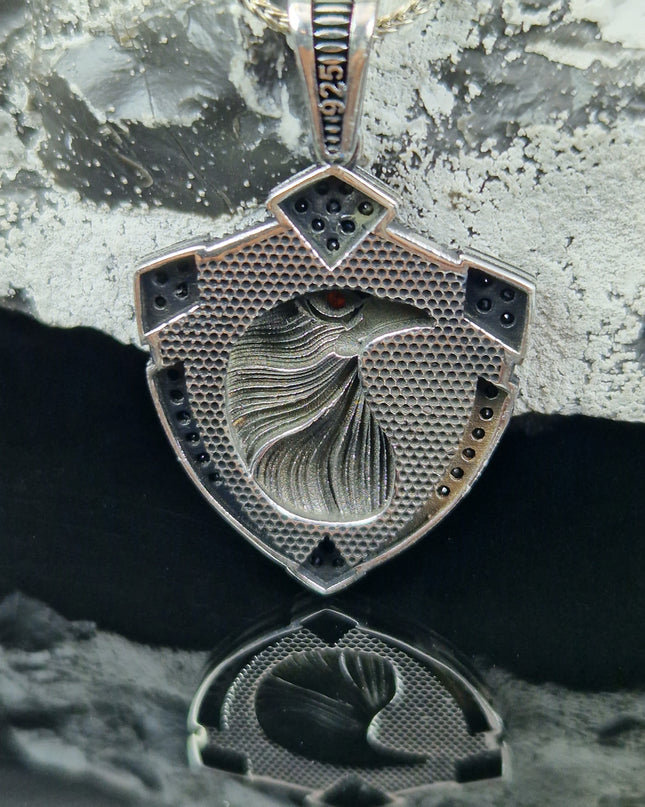 Adler Halskette 925 Sterling Silber mit Zirkon