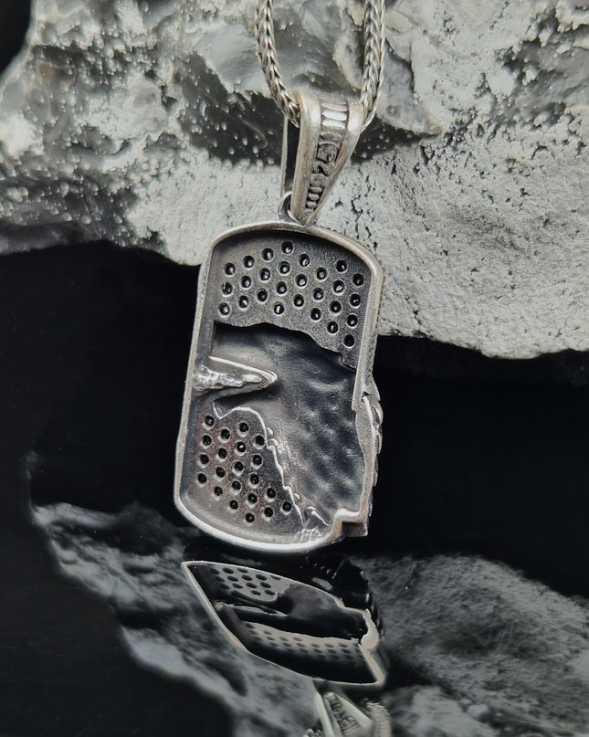 Wolf Halskette 925 Sterling Silber