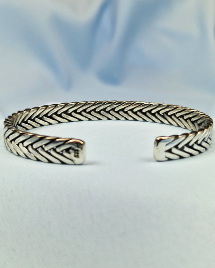 925 Silber Unisex Handgemachter Armreif Bangle