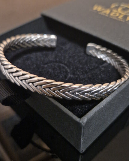925 Silber Unisex Handgemachter Armreif Bangle