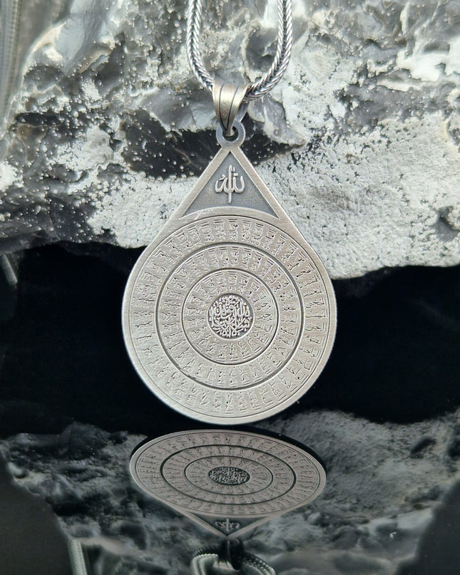 99 Namen Allahs Halskette 925 Sterling Silber