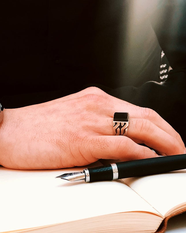 925 Silber Ring Onyx