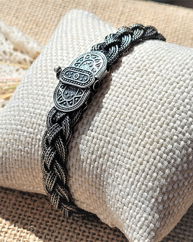 Geflochtenes Armband 925 Silber