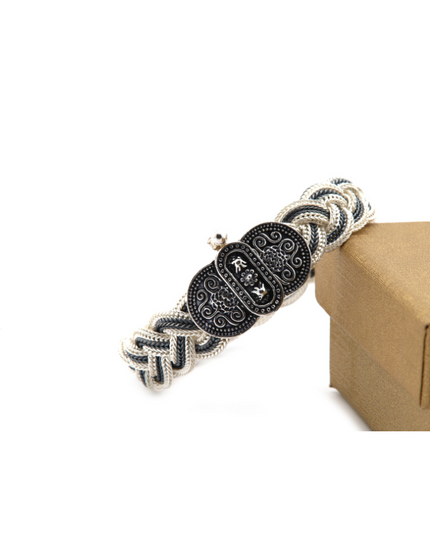 Geflochtenes Armband 925 Silber